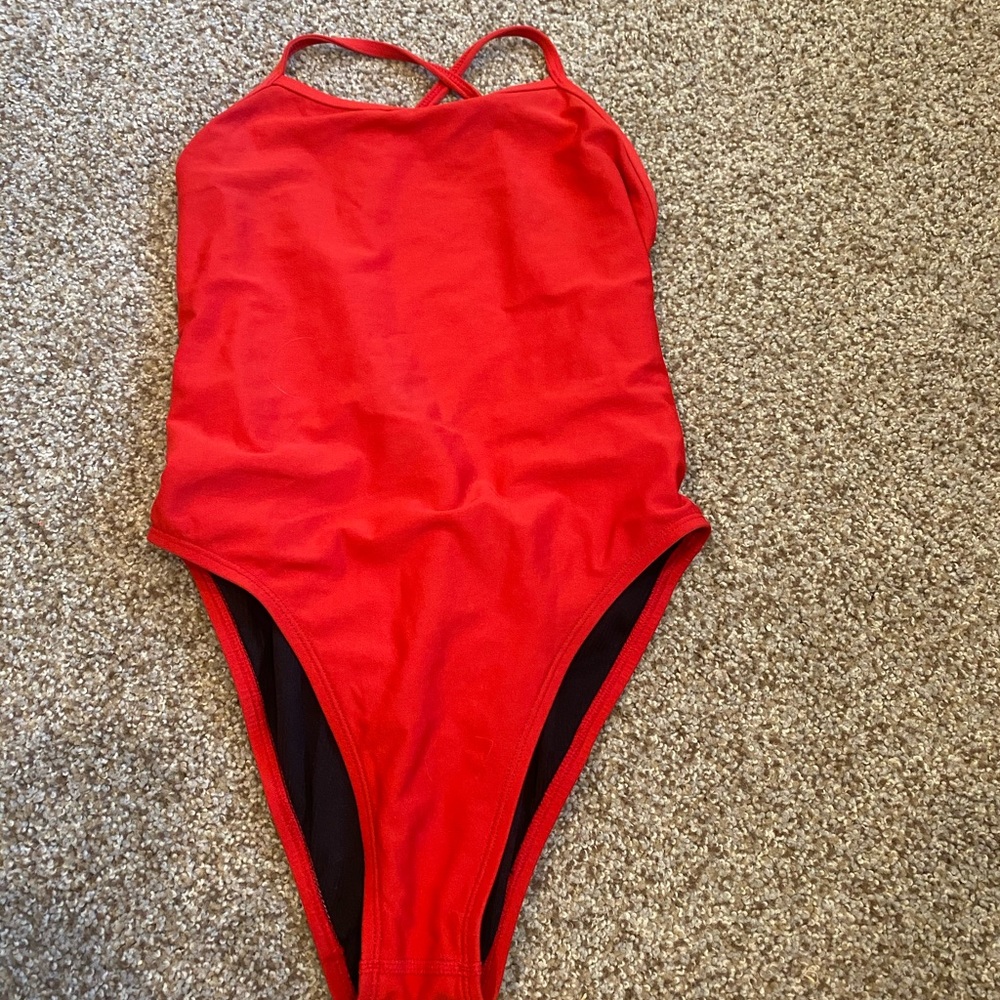 red jolyn suit